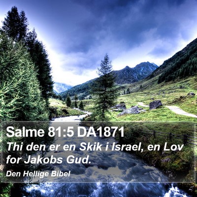Salme 81:5 DA1871 Bible Verse Image