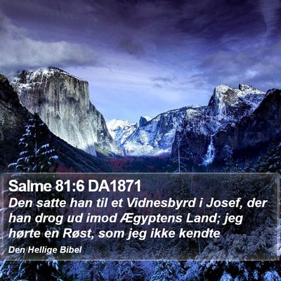Salme 81:6 DA1871 Bible Verse Image