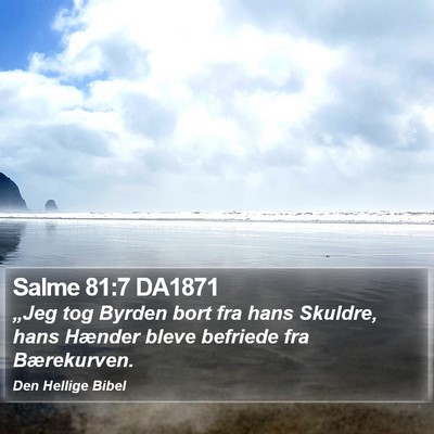 Salme 81:7 DA1871 Bible Verse Image