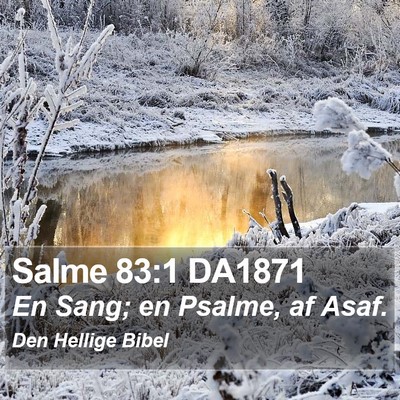 Salme 83:1 DA1871 Bible Verse Image