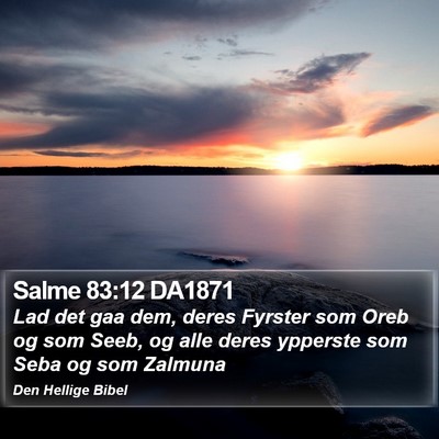Salme 83:12 DA1871 Bible Verse Image