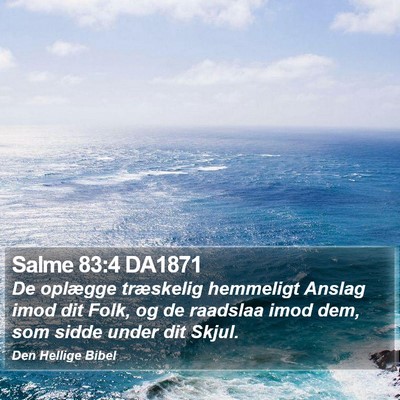 Salme 83:4 DA1871 Bible Verse Image