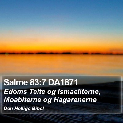 Salme 83:7 DA1871 Bible Verse Image