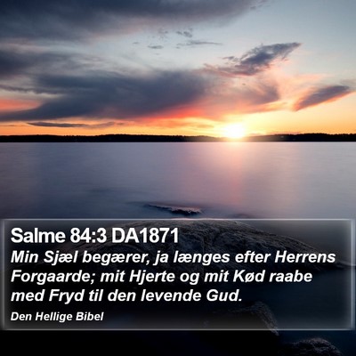Salme 84:3 DA1871 Bible Verse Image