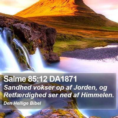 Salme 85:12 DA1871 Bible Verse Image