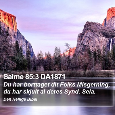 Salme 85:3 DA1871 Bible Verse Image