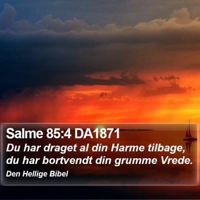 Salme 85:4 DA1871 Bible Verse Image