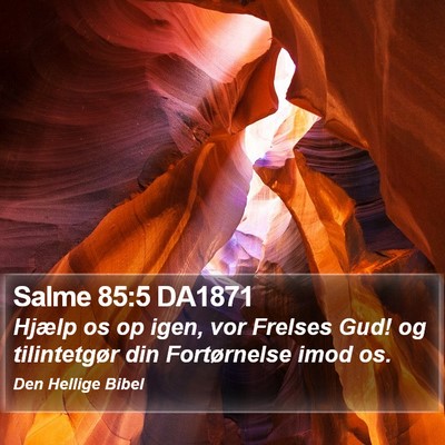 Salme 85:5 DA1871 Bible Verse Image