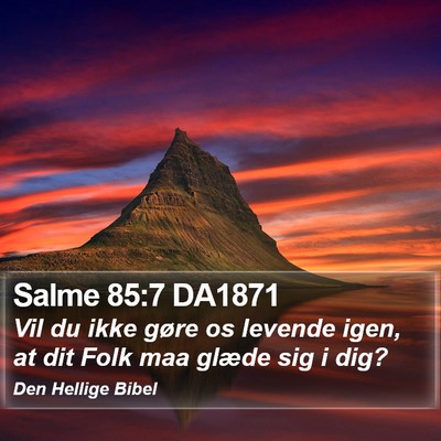 Salme 85:7 DA1871 Bible Verse Image