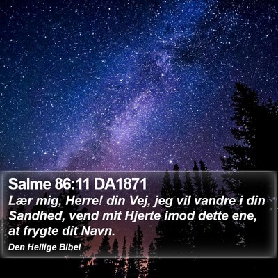 Salme 86:11 DA1871 Bible Verse Image
