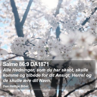 Salme 86:9 DA1871 Bible Verse Image
