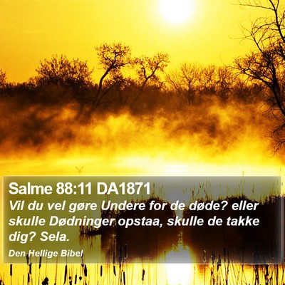 Salme 88:11 DA1871 Bible Verse Image
