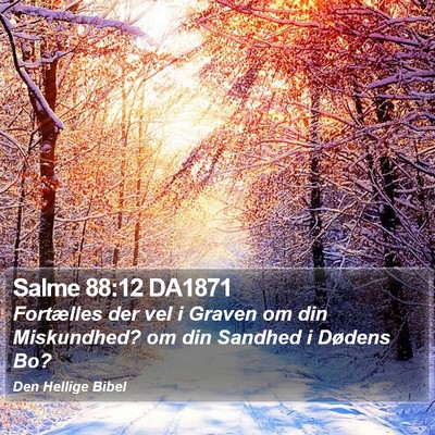 Salme 88:12 DA1871 Bible Verse Image