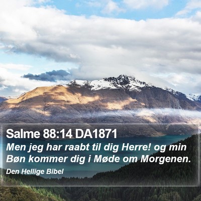 Salme 88:14 DA1871 Bible Verse Image