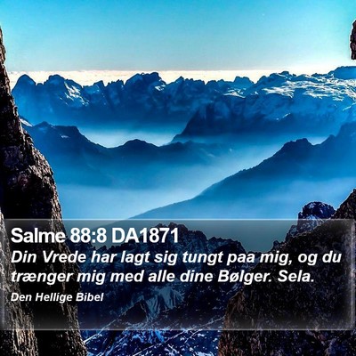 Salme 88:8 DA1871 Bible Verse Image