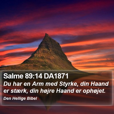 Salme 89:14 DA1871 Bible Verse Image