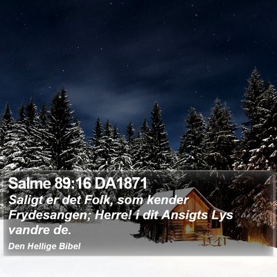 Salme 89:16 DA1871 Bible Verse Image