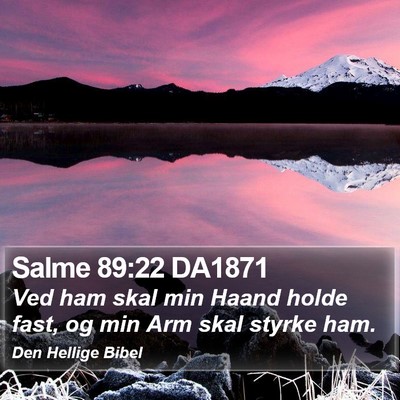 Salme 89:22 DA1871 Bible Verse Image