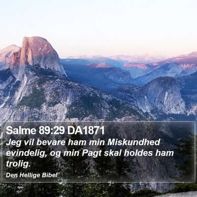 Salme 89:29 DA1871 Bible Verse Image