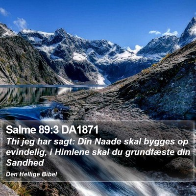 Salme 89:3 DA1871 Bible Verse Image