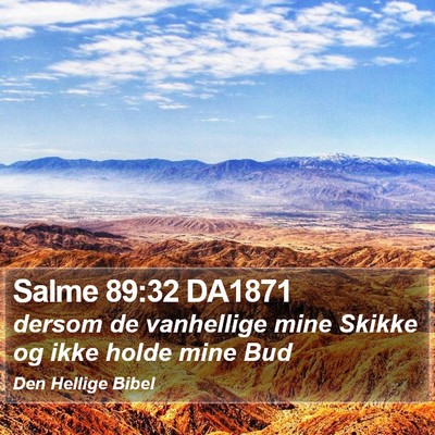 Salme 89:32 DA1871 Bible Verse Image