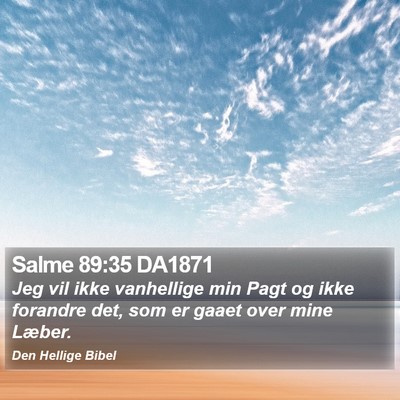 Salme 89:35 DA1871 Bible Verse Image