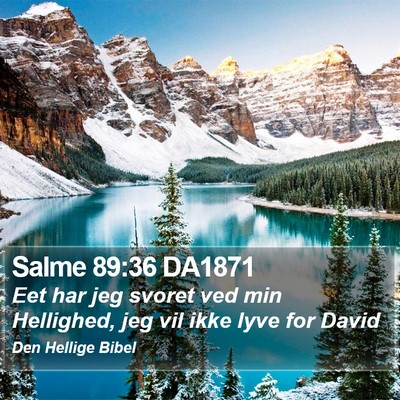 Salme 89:36 DA1871 Bible Verse Image