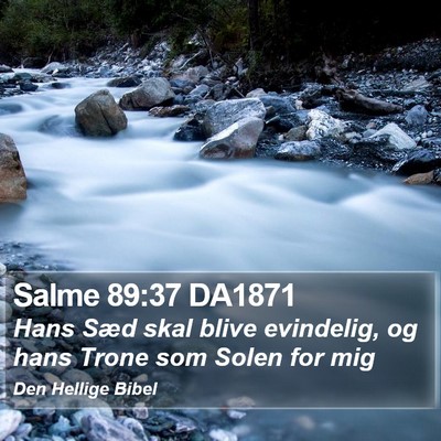 Salme 89:37 DA1871 Bible Verse Image
