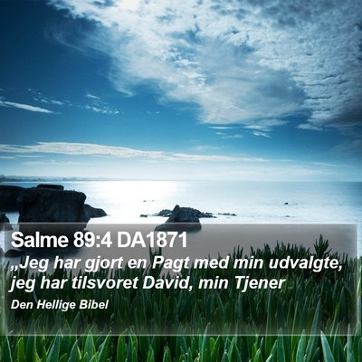 Salme 89:4 DA1871 Bible Verse Image