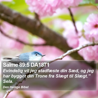 Salme 89:5 DA1871 Bible Verse Image
