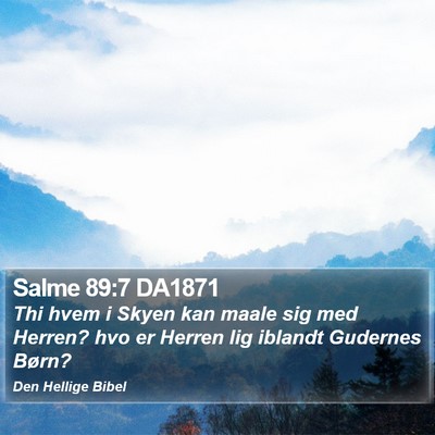 Salme 89:7 DA1871 Bible Verse Image