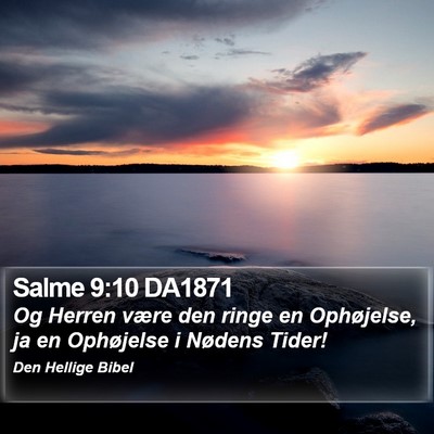 Salme 9:10 DA1871 Bible Verse Image