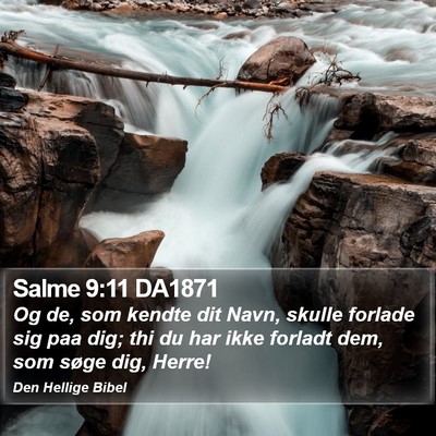 Salme 9:11 DA1871 Bible Verse Image