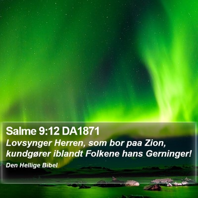 Salme 9:12 DA1871 Bible Verse Image