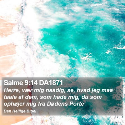 Salme 9:14 DA1871 Bible Verse Image