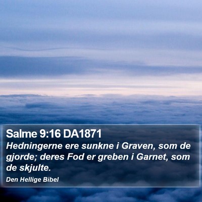 Salme 9:16 DA1871 Bible Verse Image