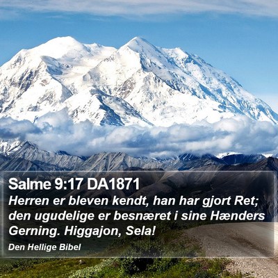 Salme 9:17 DA1871 Bible Verse Image