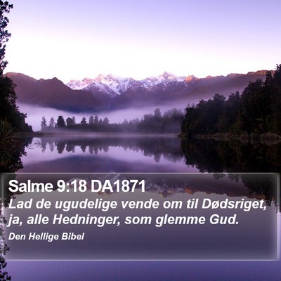 Salme 9:18 DA1871 Bible Verse Image
