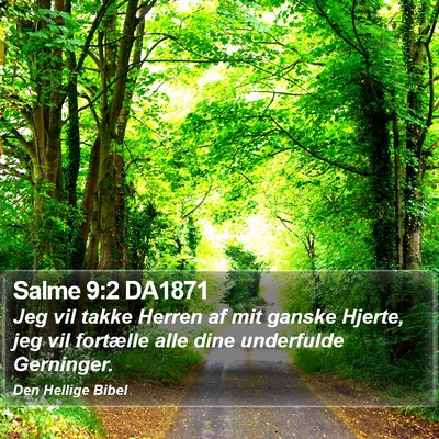 Salme 9:2 DA1871 Bible Verse Image