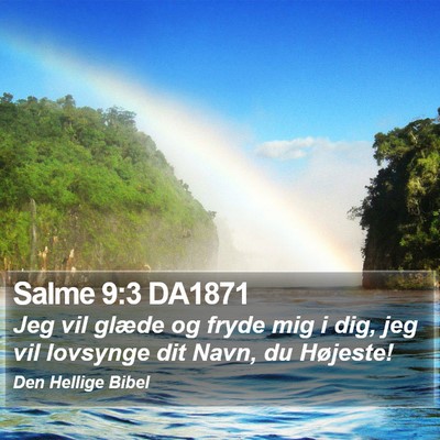 Salme 9:3 DA1871 Bible Verse Image