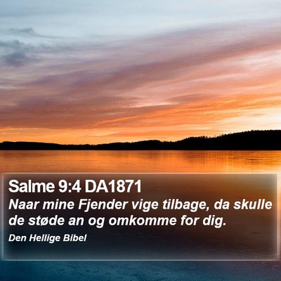 Salme 9:4 DA1871 Bible Verse Image
