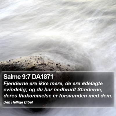 Salme 9:7 DA1871 Bible Verse Image