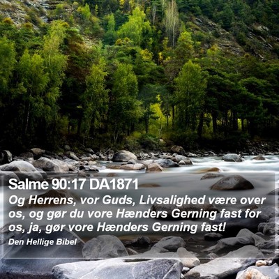 Salme 90:17 DA1871 Bible Verse Image