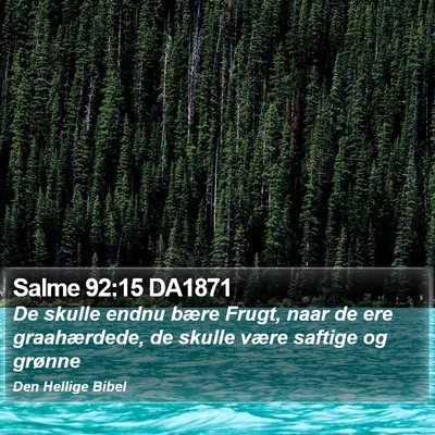 Salme 92:15 DA1871 Bible Verse Image
