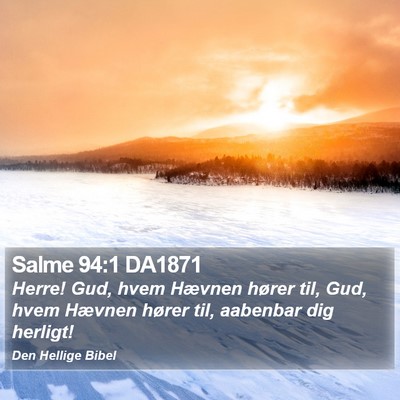 Salme 94:1 DA1871 Bible Verse Image