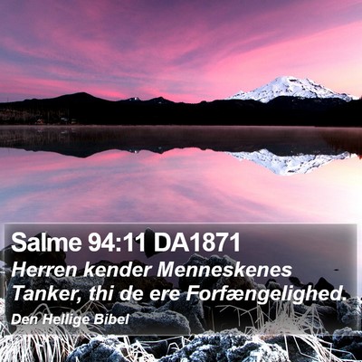 Salme 94:11 DA1871 Bible Verse Image