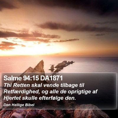 Salme 94:15 DA1871 Bible Verse Image