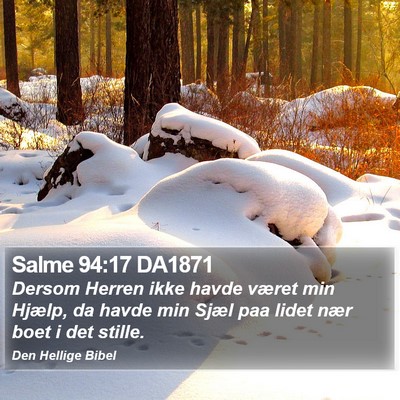 Salme 94:17 DA1871 Bible Verse Image