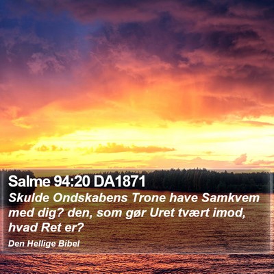 Salme 94:20 DA1871 Bible Verse Image