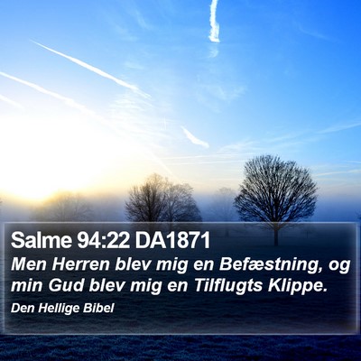 Salme 94:22 DA1871 Bible Verse Image